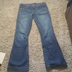 Charlotte Russe dark weathered wash, bootcut
